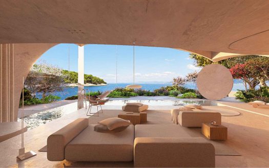 Ekskluzivno građevinsko zemljište s projektom vile na otoku Braču