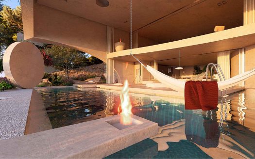 Ekskluzivno građevinsko zemljište s projektom vile na otoku Braču