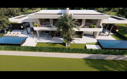 Prodaja ville u roh bau fazi na otoku Krku s pogledom na more – radi se o dvojnom objektu – mogućnost kupnje obje nekrentine!