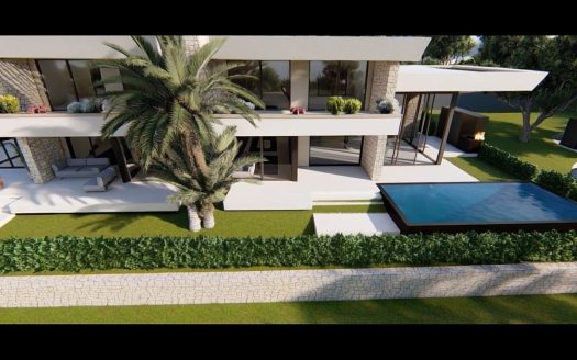 Prodaja ville u roh bau fazi na otoku Krku s pogledom na more – radi se o dvojnom objektu – mogućnost kupnje obje nekrentine!