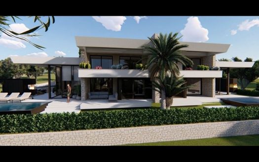 Prodaja ville u roh bau fazi na otoku Krku s pogledom na more – radi se o dvojnom objektu – mogućnost kupnje obje nekrentine!