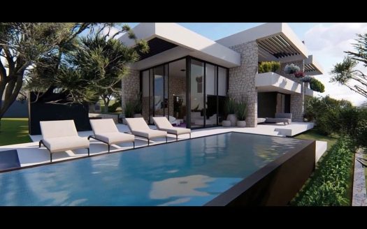 Prodaja ville u roh bau fazi na otoku Krku s pogledom na more – radi se o dvojnom objektu – mogućnost kupnje obje nekrentine!